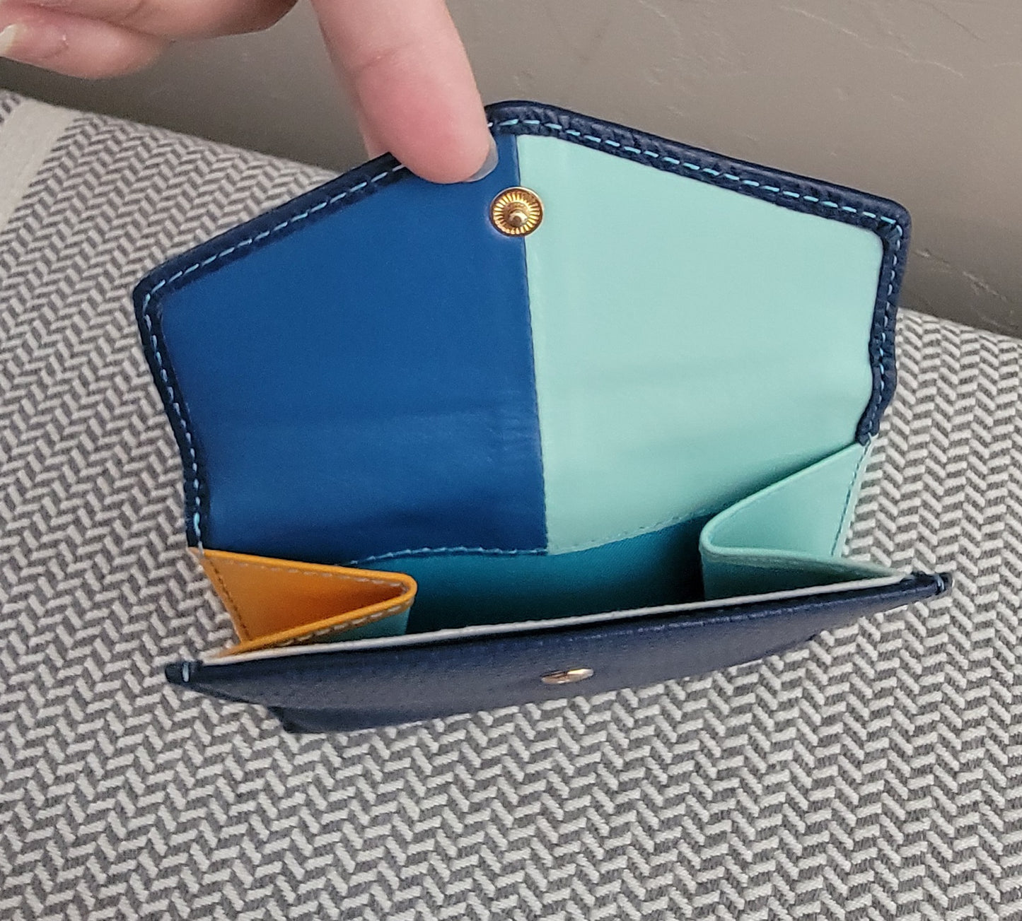 Colorful Vera Pelle small wallet