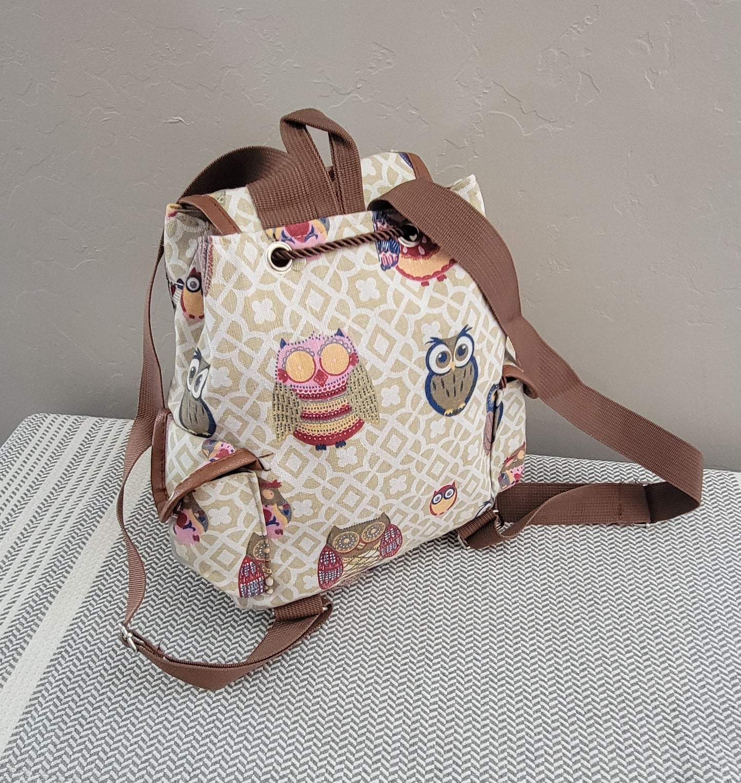 Owl backpack purse