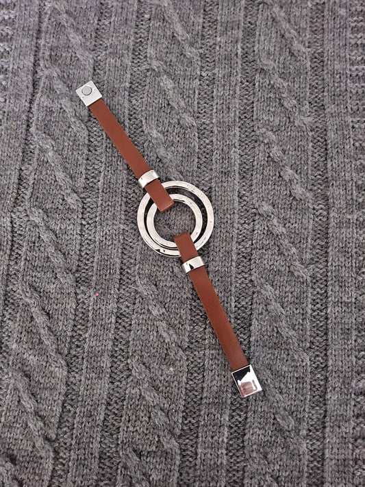 Circle Leather Bracelet