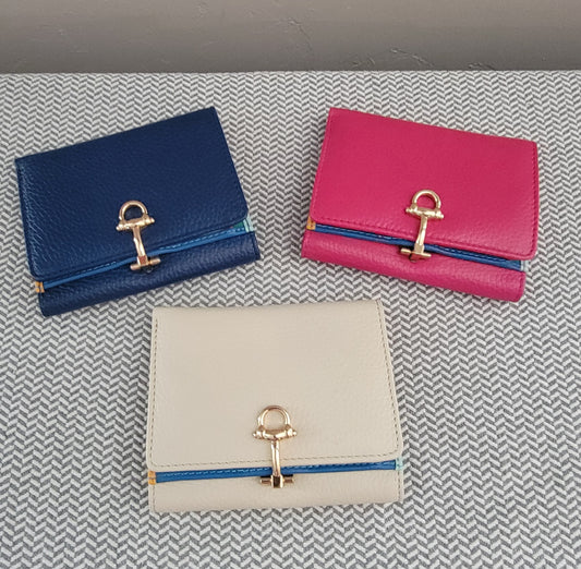 Colorful Vera Pelle small wallet